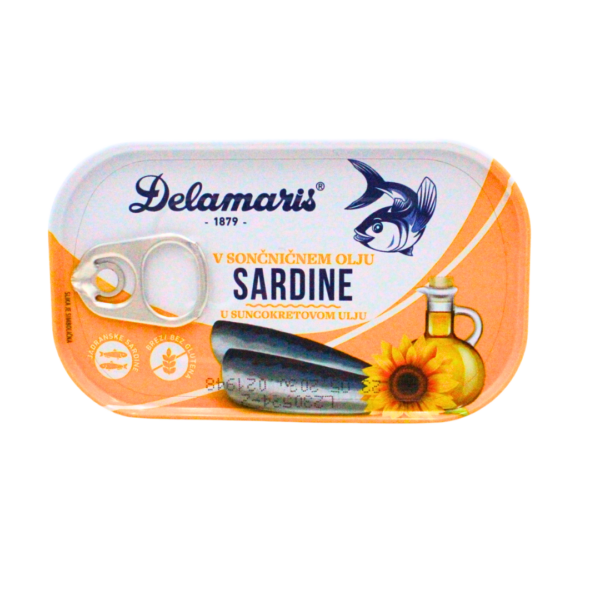 Sardina u suncokretovom ulju 90g Delamaris