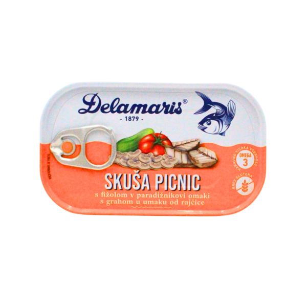 Skuša picnic 125g Delamaris