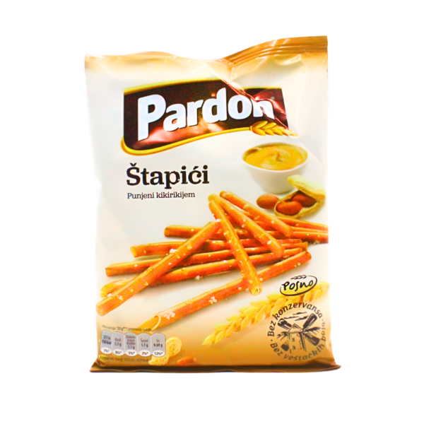 Štapići punjeni kikirikijem 100g Pardon