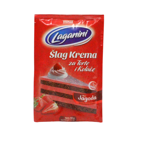 Šlag krema jagoda Vispak 60g