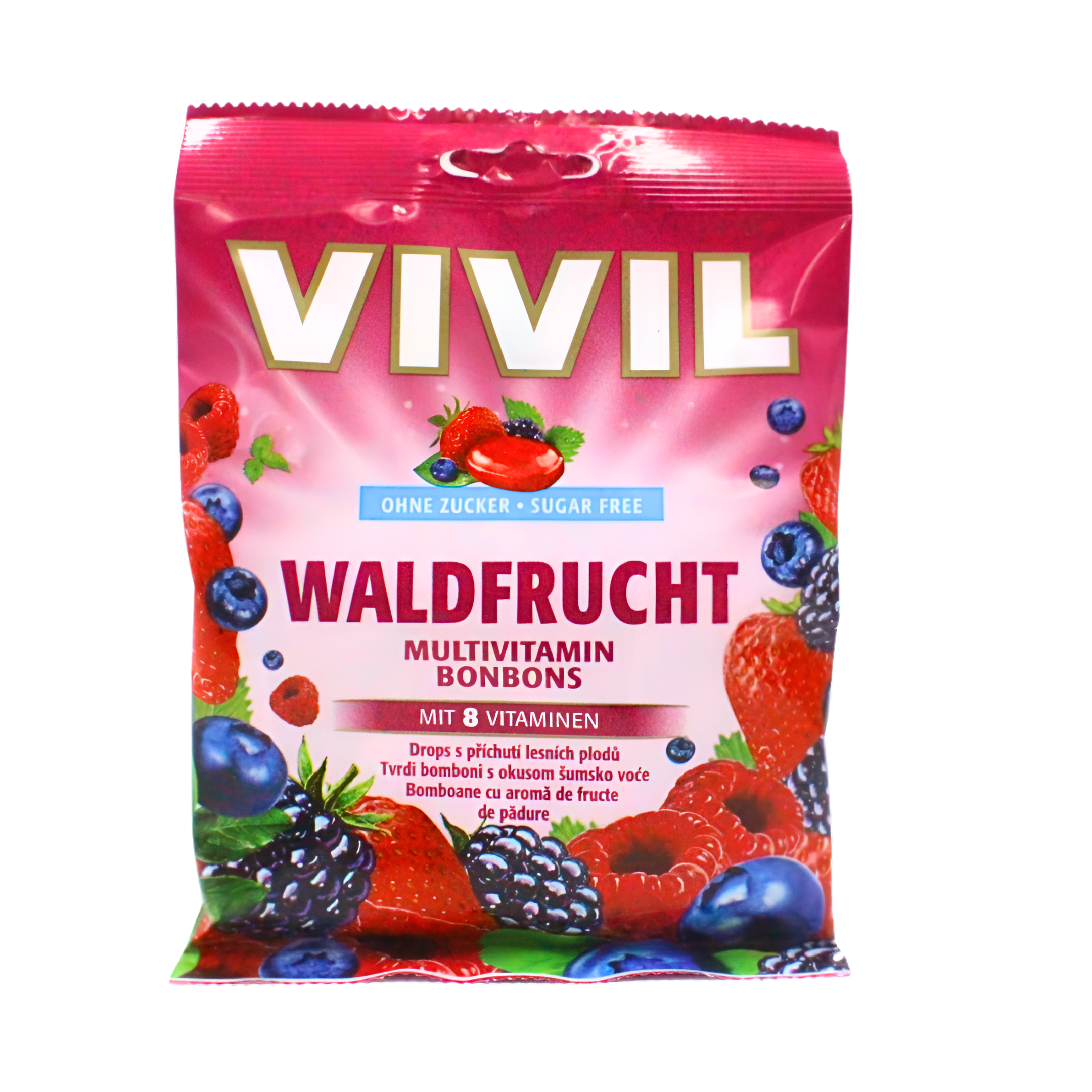 183 Multivitaminske tvrde bombone,bez šećera 60g Vivil - Image 1