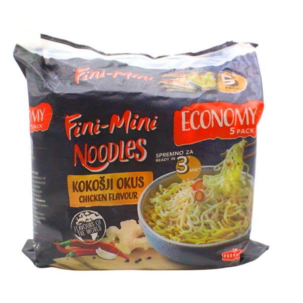Fini-mini noodles kokošiji okus-375g ,5pak
