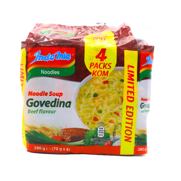 Indomie instant juha okus govedina, 4kom 280g