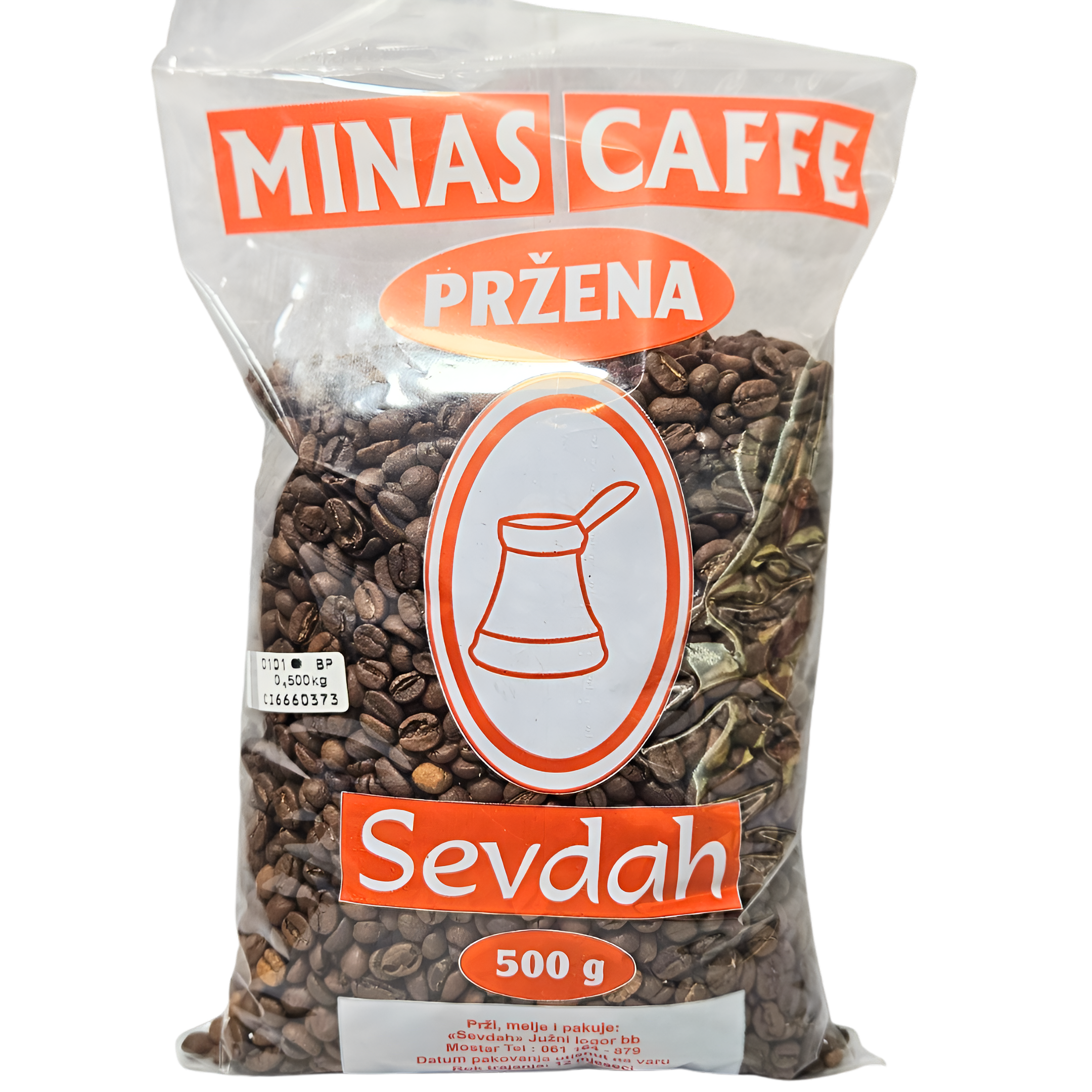 425 Kafa pržena u zrnu Minas 500 g Sevdah - Image 1